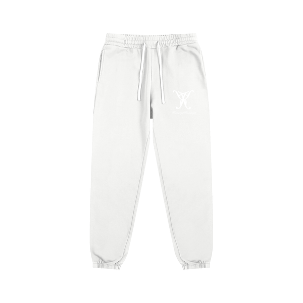 all whte sweatpants