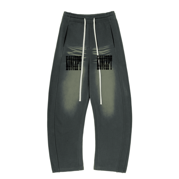 grn sunfaded sweatpants